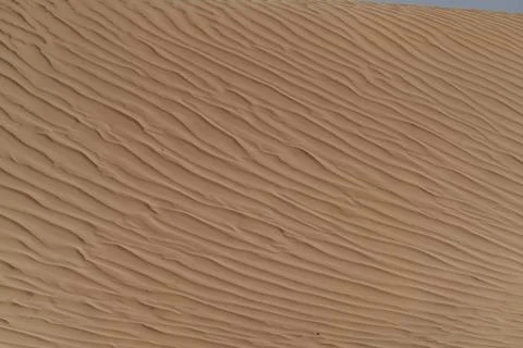 Natural texture formed by the wind on the surface of the sand Foto stock