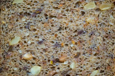 Natural texture of grain bread Stock Photos