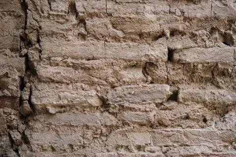 Natural texture of old brick wall Stock Photos