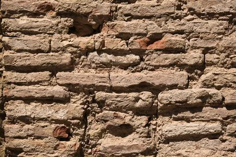 Natural texture of old brick wall Stock Photos