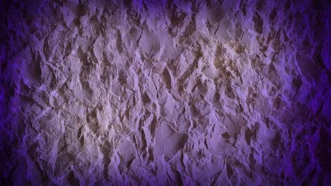 Natural textured stone wall with rough, uneven surface in shades of purple .. Stock Illustration