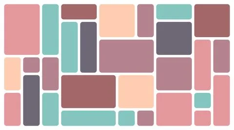 Natural Theme Bento Grid Interface Stock Illustration