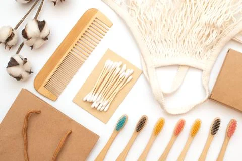 Natural things made using waste-free technologies-rational use of natural Stock Photos