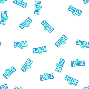 Natural tinted moisturizer vector seamless pattern Stock Illustration
