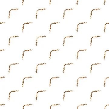 Natural tree branch corner seamless pattern background Stock-Illustration