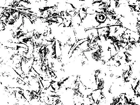 Natural vector abstract grunge texture, fallen leaves covered with snow Stock-Illustration