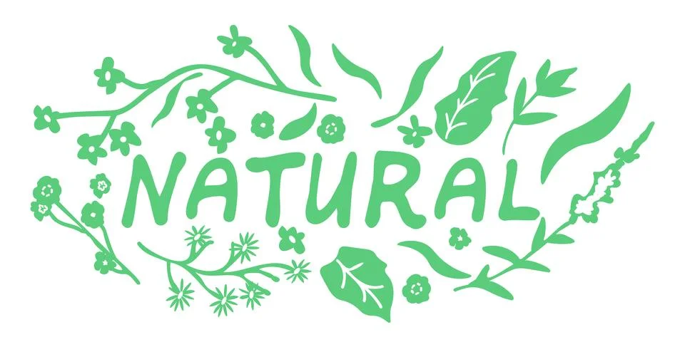 Natural vector sign Stock Illustration