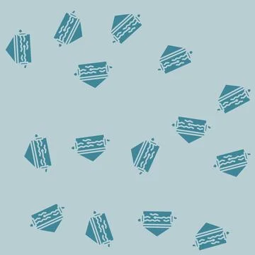 Natural ventilation glyph vector seamless pattern Stock Illustration