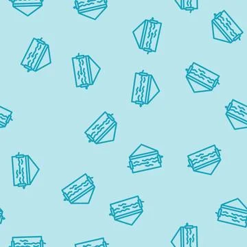 Natural ventilation line vector seamless pattern Stock Illustration