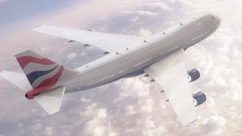 Natural view of plane over clouds Stock Footage 120179648