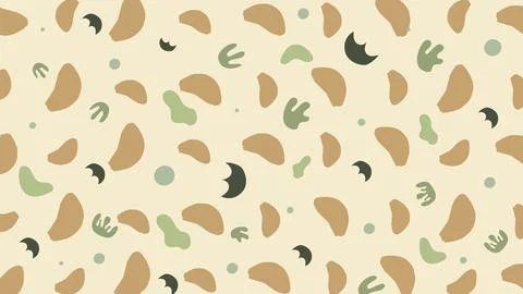Natural Walnut Elements on Dark Green Background Stock Illustration