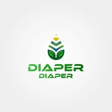 Natural Water drop Vector logo design template Stock Illustration