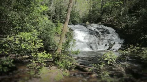 Natural Waterfall Video stock 12411663
