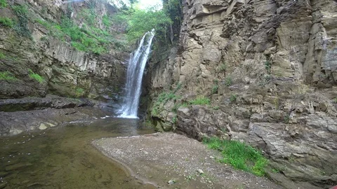 Natural waterfall Stock Footage 129973150