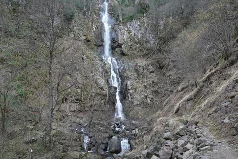 Natural waterfall, Waterfall, Stream Stock Photos