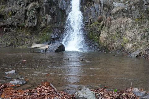 Natural waterfall, Waterfall, Stream Stock Photos