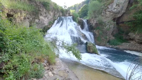 Natural waterfalls Stock Footage 155706434