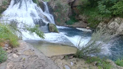 Natural waterfalls Stock Footage 155706443