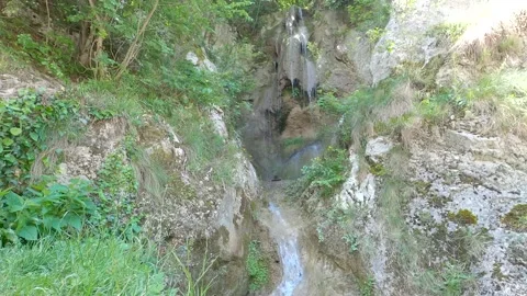 Natural waterfalls Stock Footage 155706492