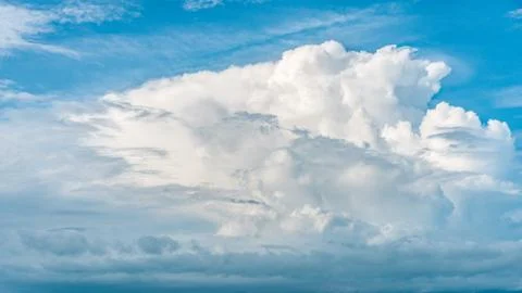 Natural white clouds Stock Photos