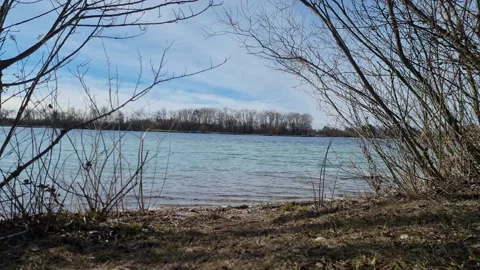 Natural window to the LAKE 스톡 동영상 154659378