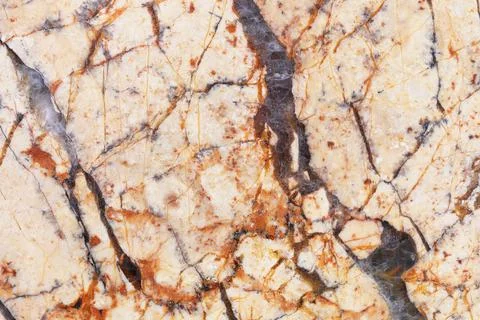 Natural yellow marble texture for pattern and background Stock Photos