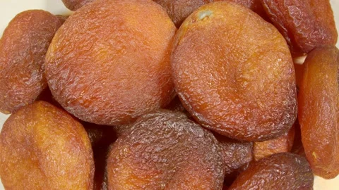 Naturally Dried Apricots. Stock Footage 166584164