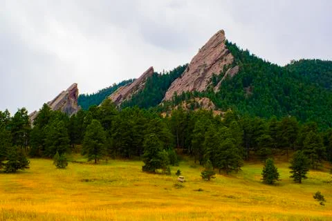 Naturally flatirons five Stock Photos