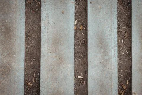 Nature and civilization interaction background texture. Stone, asphalt, concrete Stock Photos