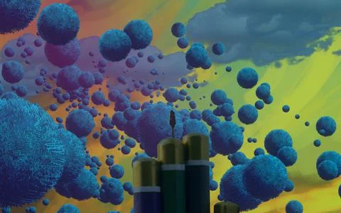 Nature and wilderness theme. Imaginary world. Alternative realm. Surrealism. Stock Illustration