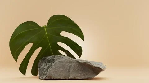 Nature Backdrop for product presentation with front view.  Stock Photos