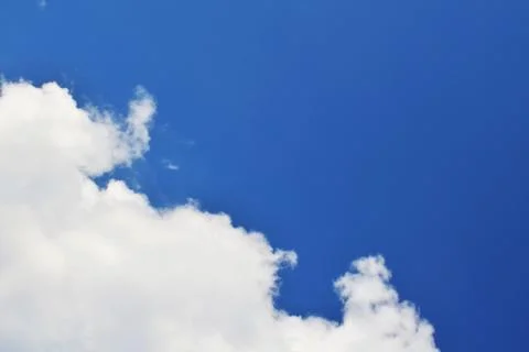 Nature background. Fluffy soft clouds in sky toned. Stock Illustration