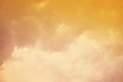 Nature background. Fluffy soft clouds in sky toned. Stockillustratie