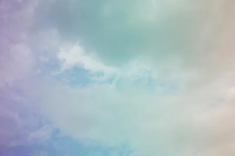 Nature background. Fluffy soft clouds in sky toned. Stock Illustration