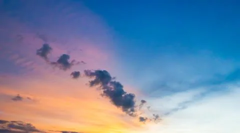 Nature Background Gradient Overlay Orange Sky Evening Sunset Sunrise Stock Photos