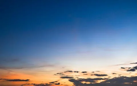 Nature Background Gradient Overlay Orange Sky Evening Sunset Sunrise 写真素材