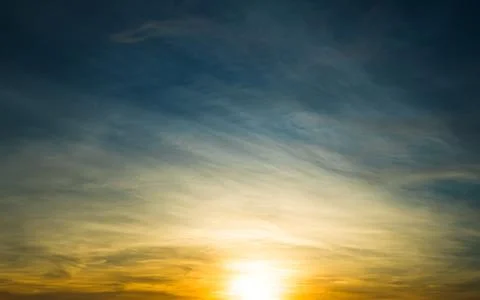 Nature Background Gradient Overlay Orange Sky Evening Sunset Sunrise 写真素材