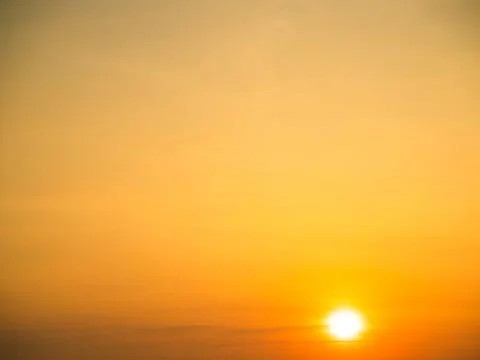Nature Background Gradient Overlay Orange Sky Evening Sunset Sunrise 写真素材