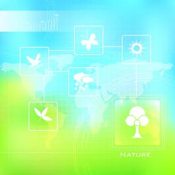 Nature Background Stock Illustration