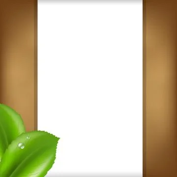 Nature background with leaf Stock Illustration