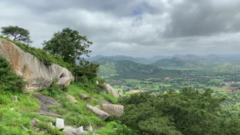 Nature background, nature view, mountain view Video stock 159016194