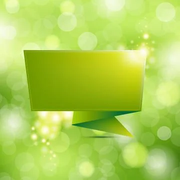 Nature background with origami Stock Illustration