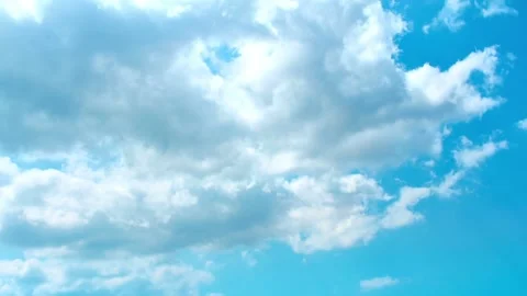 Nature background. Timelapse beautiful blue sky with clouds Meteorology and Видео 336569115