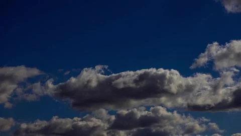 A nature background. white clouds over blue sky 写真素材
