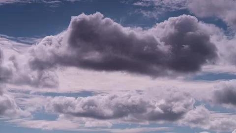 A nature background. white clouds over blue sky Fotos de archivo