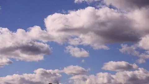 A nature background. white clouds over blue sky Stock-Fotos