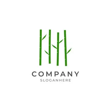 Nature bamboo logo element Stock Illustration