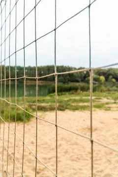 Nature behind the grid Stock Photos