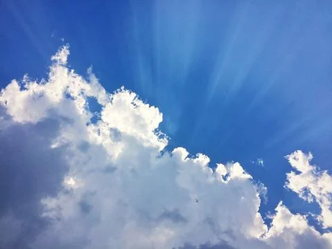 Nature Blue sky cloud background Foto stock