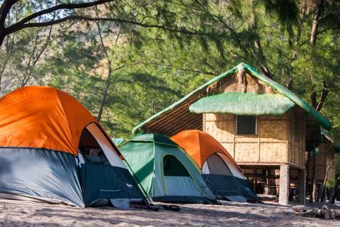 Nature Camping Foto stock